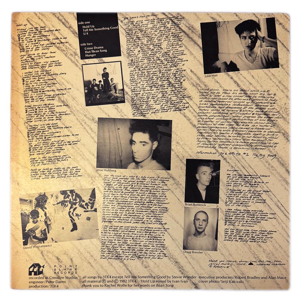 David Wojnarowicz Record Art, 1982: 3 Teens Kill 4: 

Off-set lithograph on vinyl record covers & record labels.
Measures: 12 x 12 inches.
Very good overall vintage condition.
Very cool frame piece. 

David Wojnarowicz 3 Teens Kill 4: a history: