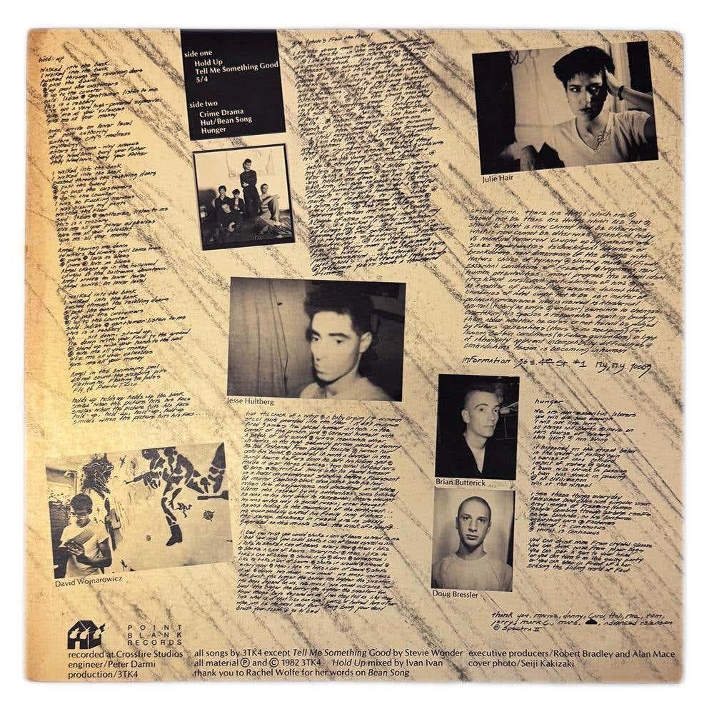 David Wojnarowicz Record Art, 1982: 3 Teens Kill 4: 

Off-set lithograph on vinyl record covers & record labels.
Measures: 12 x 12 inches.
Very good overall vintage condition.
Very cool frame piece. 

David Wojnarowicz 3 Teens Kill 4: a history: