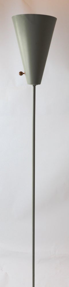 David Wurster for Raymor Aluminum Torchiere Floor Lamp