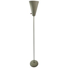 David Wurster for Raymor Aluminum Torchiere Floor Lamp