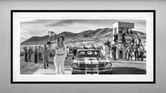 1966 (Schwarzweiß) von David Yarrow - Rennen - Autos - Kalifornien - Cindy Crawford