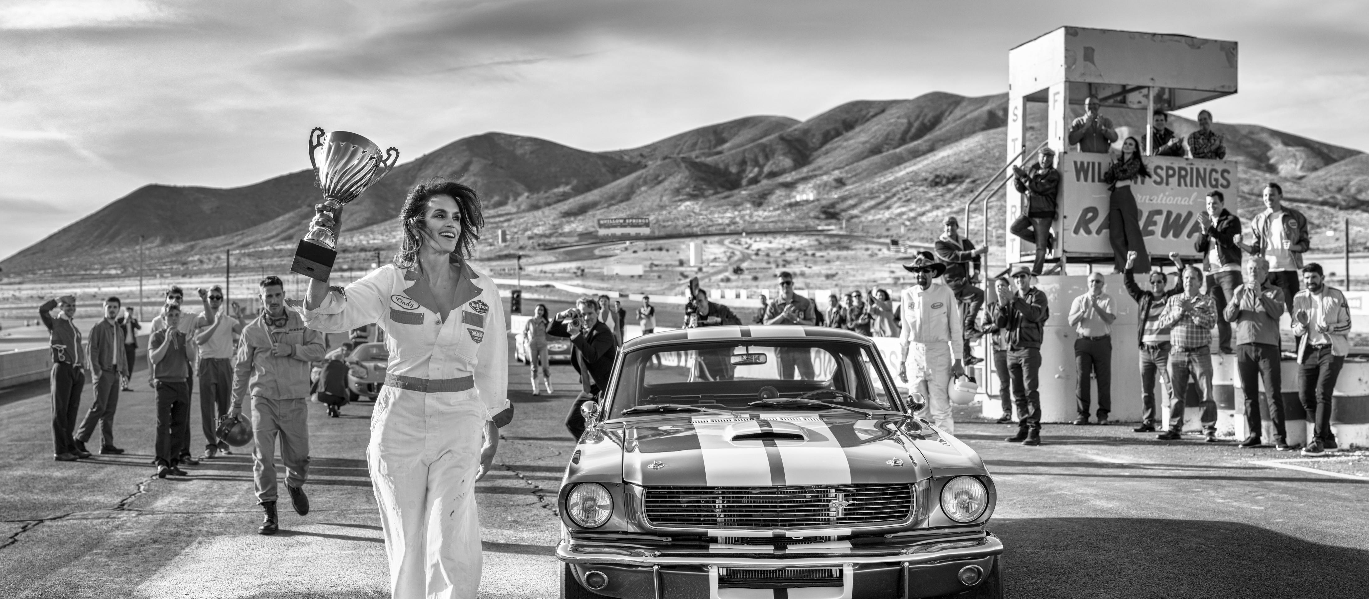 1966 (B&W) by David Yarrow - Racing - Cars - California - Cindy Crawford