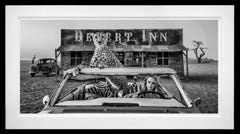 Bad Asses B&W by David Yarrow - Cara Delevingne - Cheetah - Namibia - Bar - Car