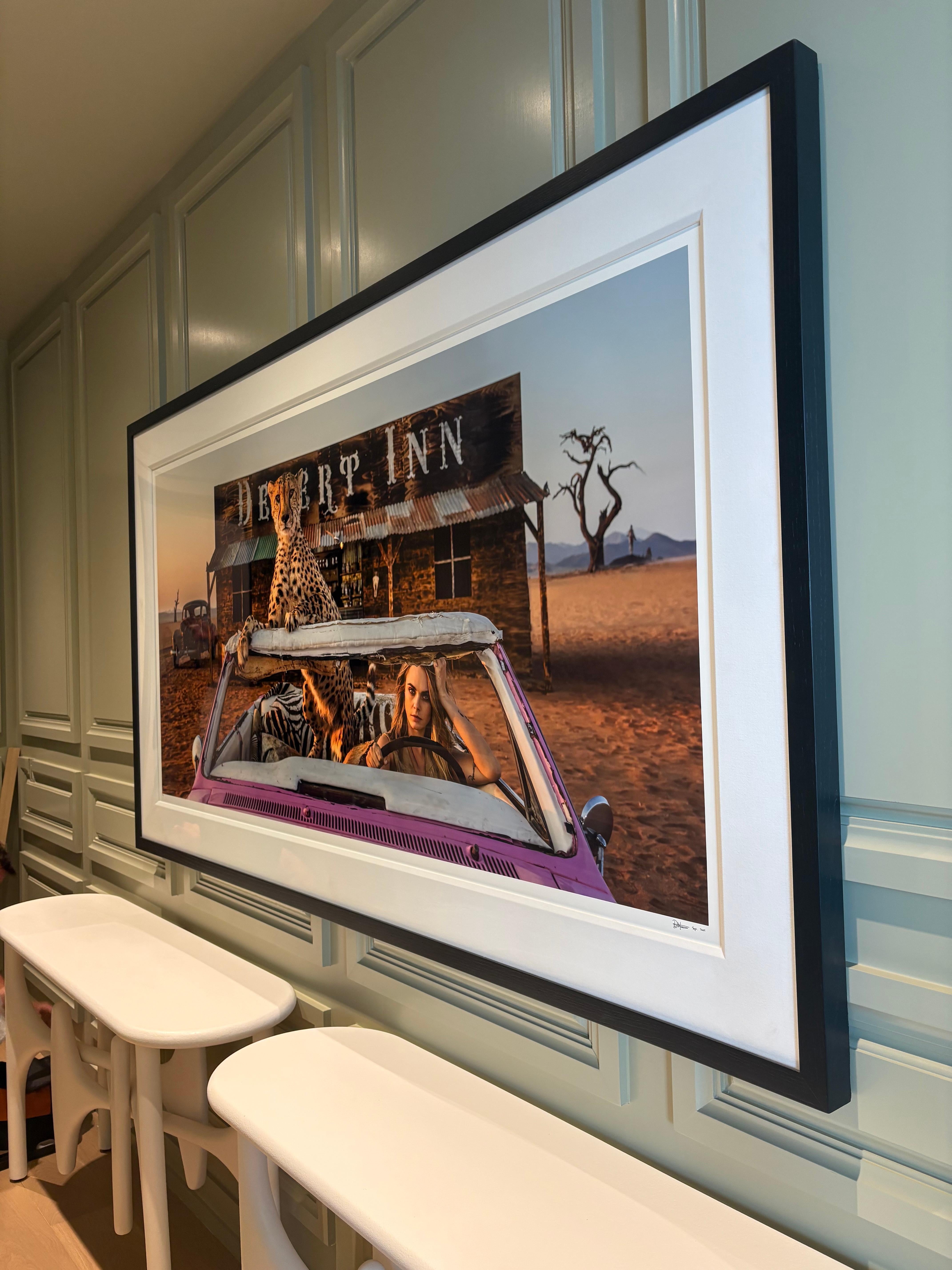 Bad Asses (Color), Namibia by David Yarrow - Cara Delevingne - Cheetah For Sale 3