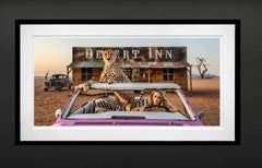 Bad Asses II (Colour) by David Yarrow - Cara Delevingne - Cheetah - Desert - Bar