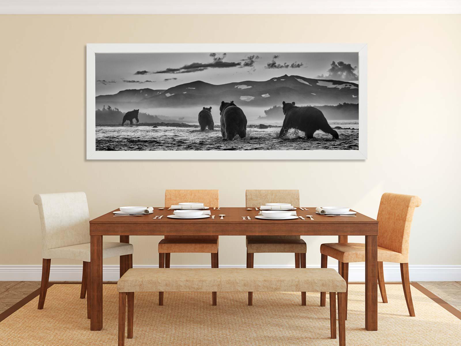'Bear Market' - a group of Bears in a lake, fine art photography, 2023 For Sale 1