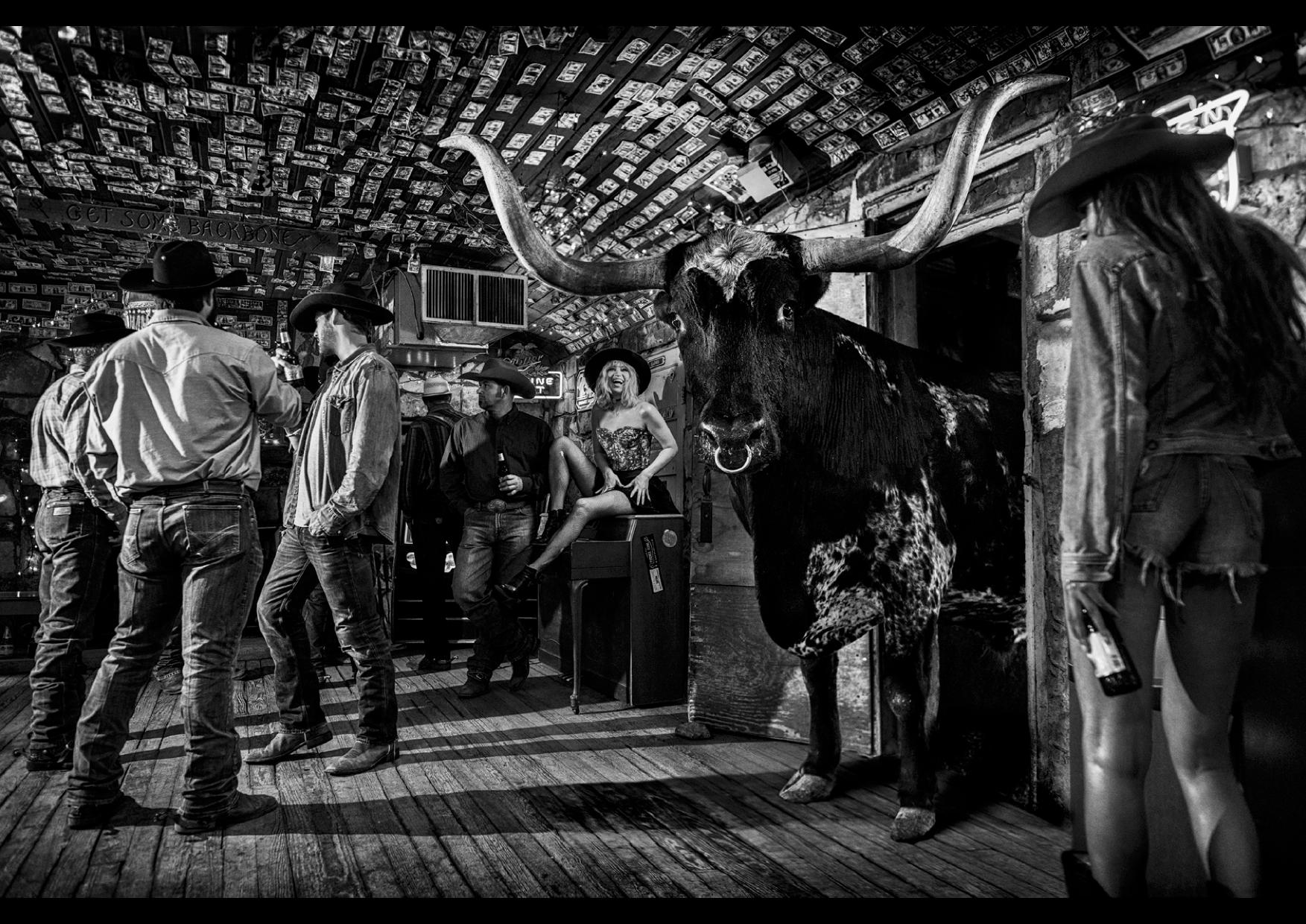 David Yarrow Black and White Photograph - Beer Run 