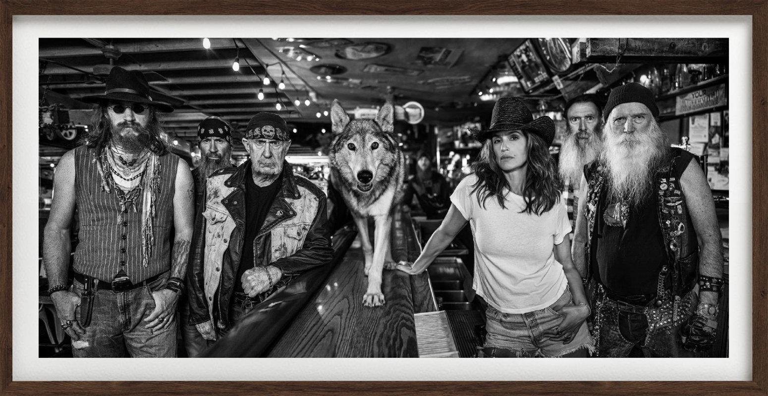 'Breaking Bad' - Barscene with wolf, fine art photography, 2023 For Sale 2
