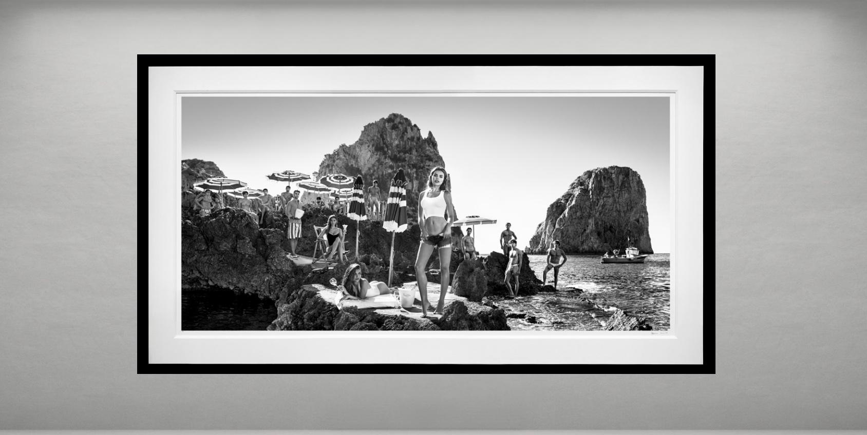 Capri (B&W), Italy by David Yarrow - Amalfi Coast - La Fontelina Beach Club For Sale 1