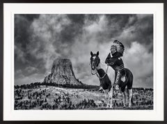 "Chief" American Indian Photographed in Wyoming Devil's Tower