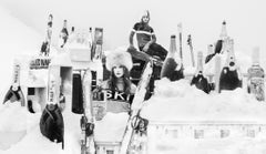 Cloud 9, Aspen - Aprés Ski with Champagne in Snow, Fine Art Photography, 2022