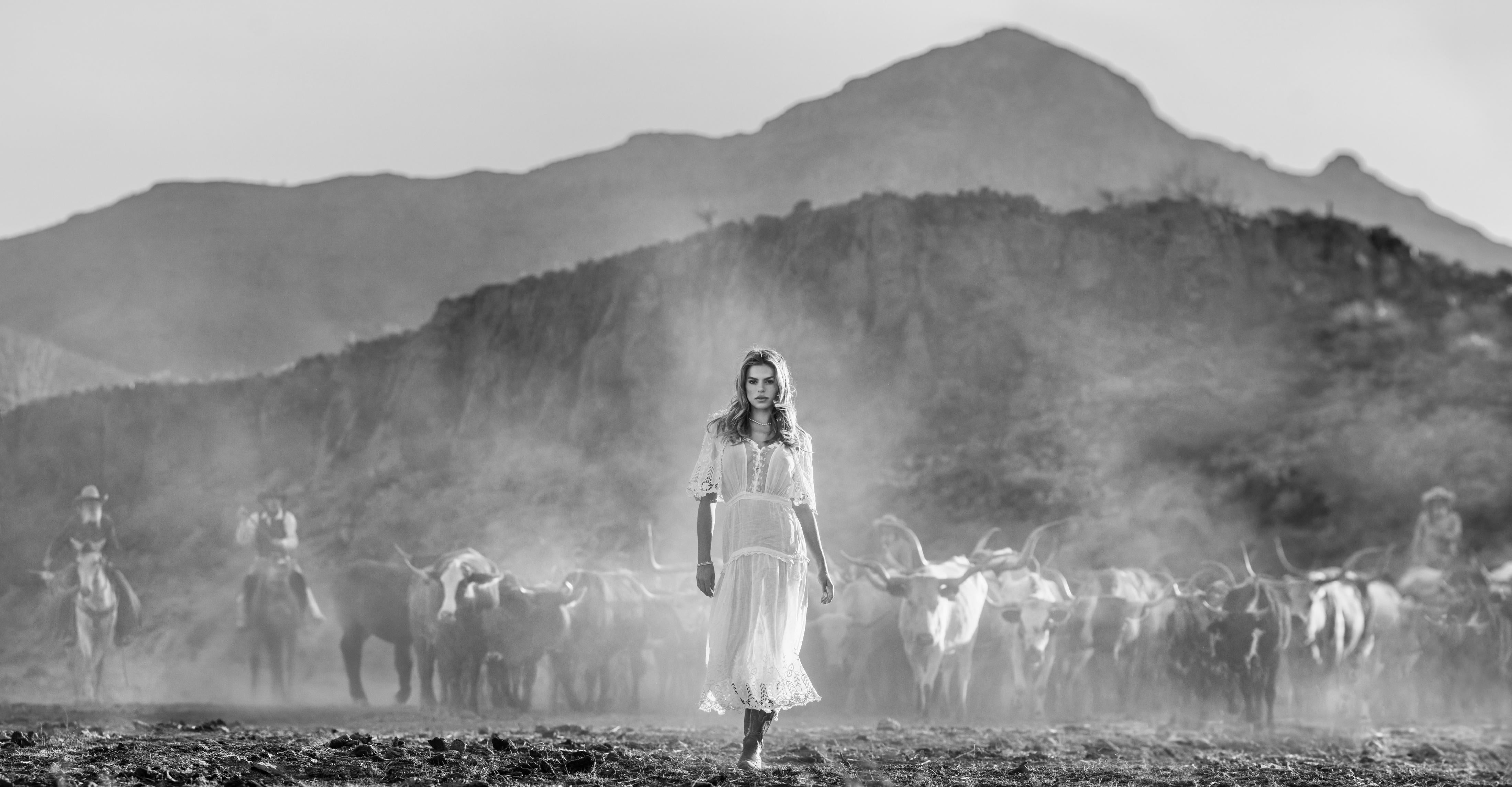 Cowgirl
West Texas, Texas - 2024

Pigmentdruck auf 315gsm Hahnemuhle Photo Rag Baryta Papier. 

Verfügbare Größen: 

Standard 
37" x 71" Ungerahmt
52" x 86" Gerahmt
Auflage von 12

Groß
54" x 103" Ungerahmt
69" x 118"  Gerahmt
Auflage von 12

"Das