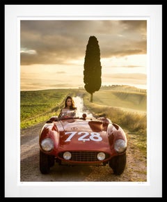 Cypress Point (Colour) by David Yarrow - 1955 Ferrari 121LM - Tuscany, Italy
