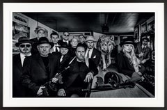 David Yarrow Black & White Photograph "Goodfellas" of Mobsters and Wolf