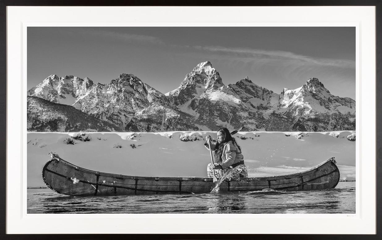 This work is sourced directly from the artist.
Framed Digital Pigment Print on Archival 315gsm Hahnemuhle Photo Rag Baryta Paper
Hand-signed by artist with Certificate of Authenticity

Ansel Adams brought the majesty of Snake River and the Tetons