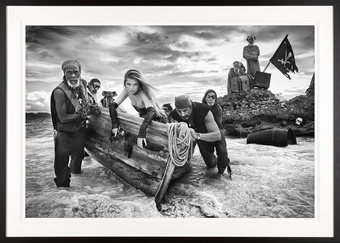 David Yarrow Nude Photograph - Dead Man's Chest / Josie Canseco Pirate Ship