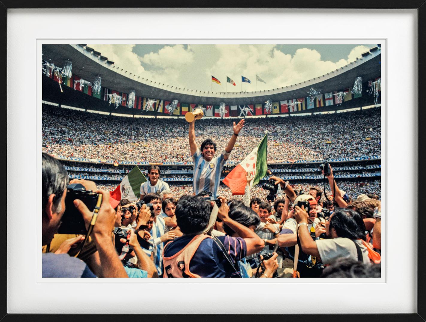 Diego Maradona - Celebration of Winning the World Cup, Fine Art Photography 1986 For Sale 3