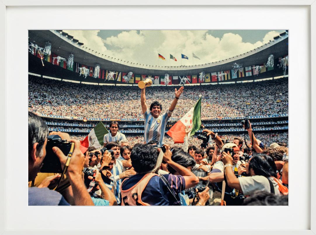 Diego Maradona - Celebration of Winning the World Cup, Fine Art Photography 1986 For Sale 6