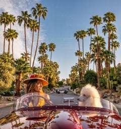 Don't Worry Darling - Supermodel Alessandra Ambrosio en voiture avec chien Palm Springs