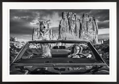 "Drive" Sexy Cara Delevingne in Arches National Park, Utah with Wolf