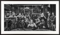 Durango Sexy Colorado Brothel Black and White Framed Photograph in Saloon