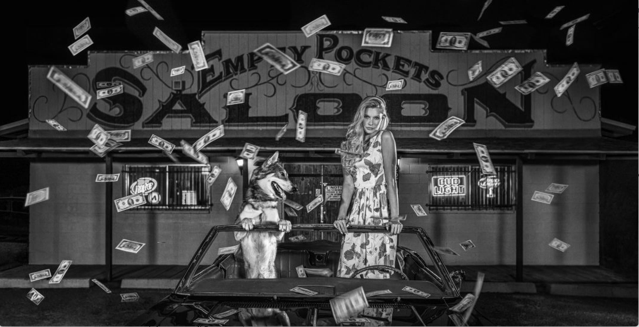David Yarrow Black and White Photograph - Empty Pocket Saloon 