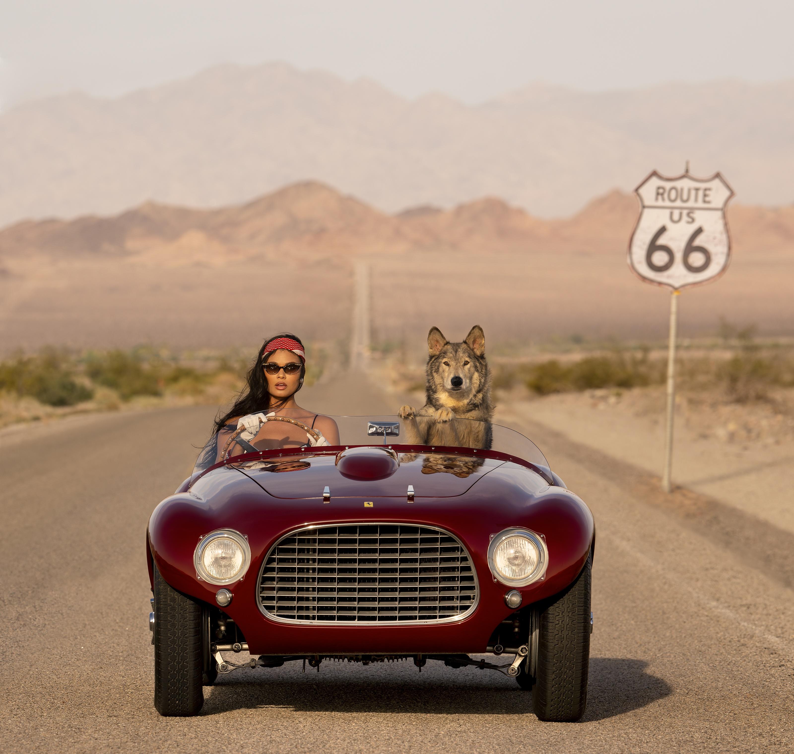 Color Photograph David Yarrow - Ferrari (Couleur)