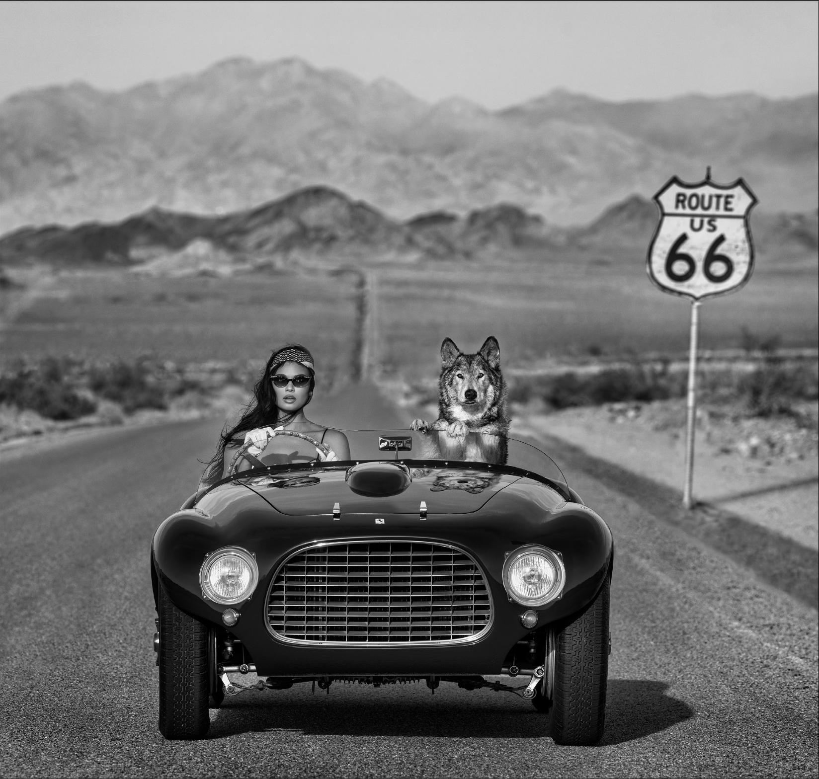David Yarrow Black and White Photograph – Ferrari