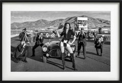 Ford vs. Ferrari - Racetrack with Vintage Car, Fine Art Photography 2025