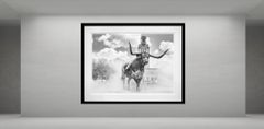 Hook 'em Horns B&W, Texas by David Yarrow - Longhorns