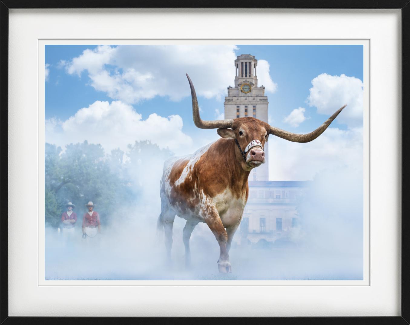 Hook em Horns, Fotografía artística - Photograph Contemporáneo de David Yarrow