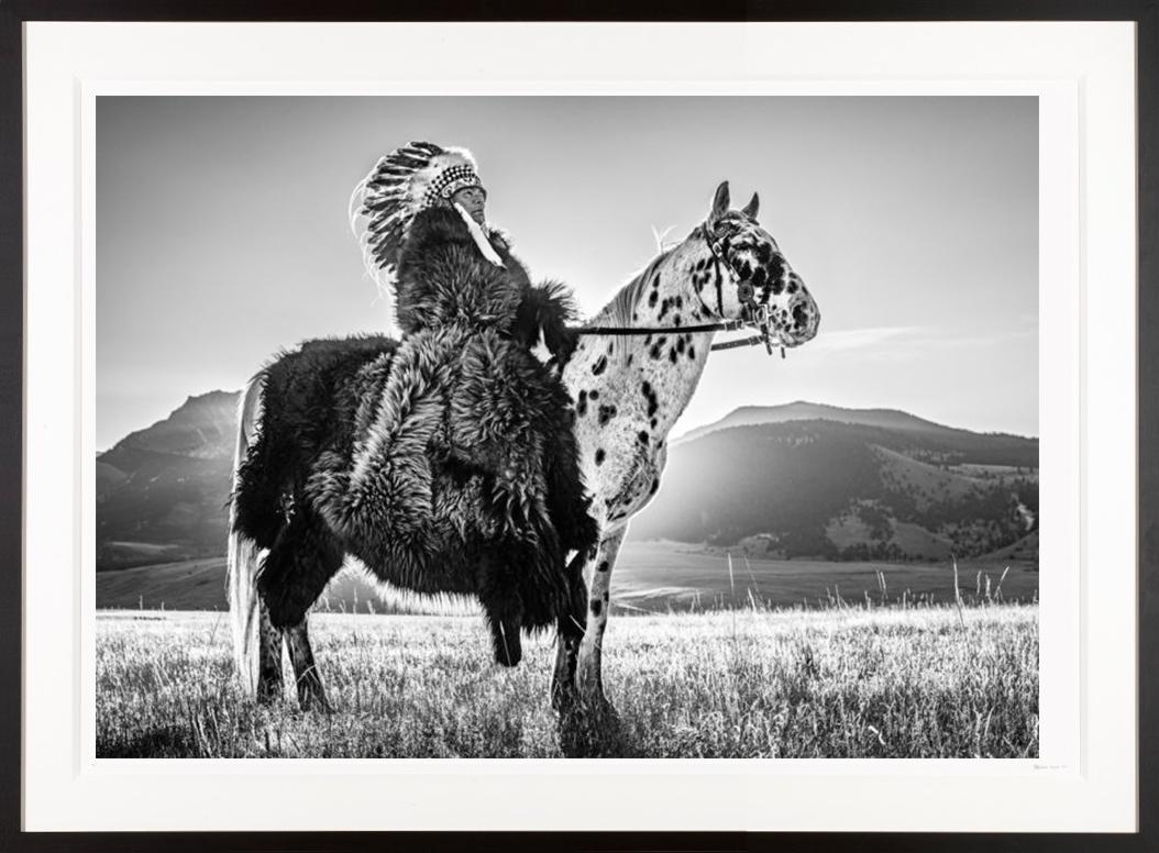 David Yarrow Landscape Photograph - "Lakota" American Indian in Montana