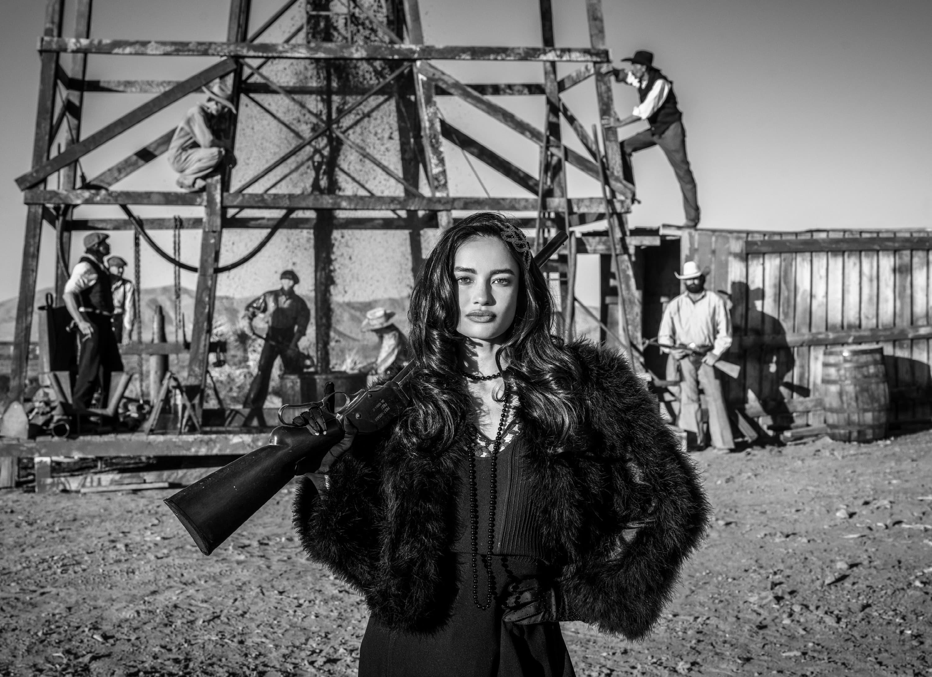 Landwoman (B&W) by David Yarrow - New Release - Texas Oil - Kelsey Merritt