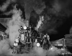 Midnight Express by David Yarrow - Train Scene - Horse - Durango, Colorado