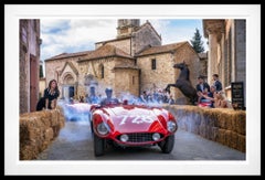 Mille Miglia (Colour) by David Yarrow - 1955 Ferrari 121LM - Tuscany, Italy
