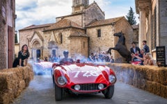 Mille Miglia (Colour) by David Yarrow - 1955 Ferrari 121LM - Tuscany, Italy