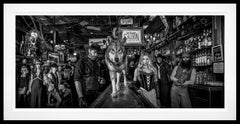 Moths to a Flame (B&W) by David Yarrow - Park City, Utah - Bar Scene - Wolf