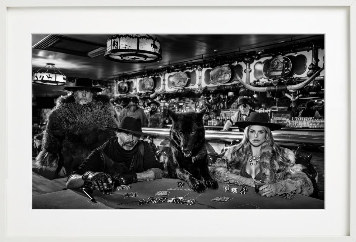 Poker Nights, Fine Art Photography, 2025 - Black Black and White Photograph by David Yarrow