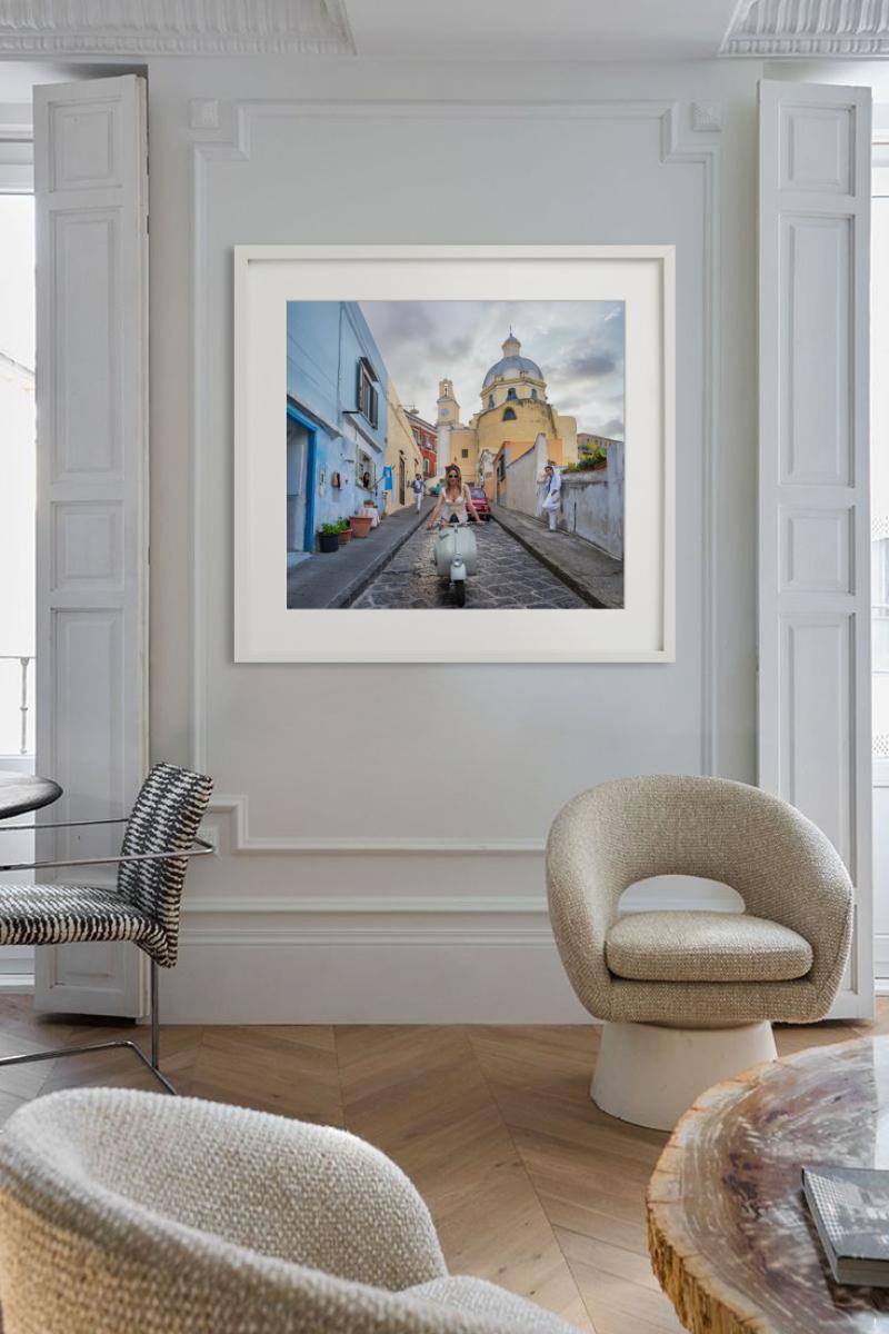 The Girl On The Vespa - A Woman Riding Through Town, Fine Art Photography, 2025 For Sale 7