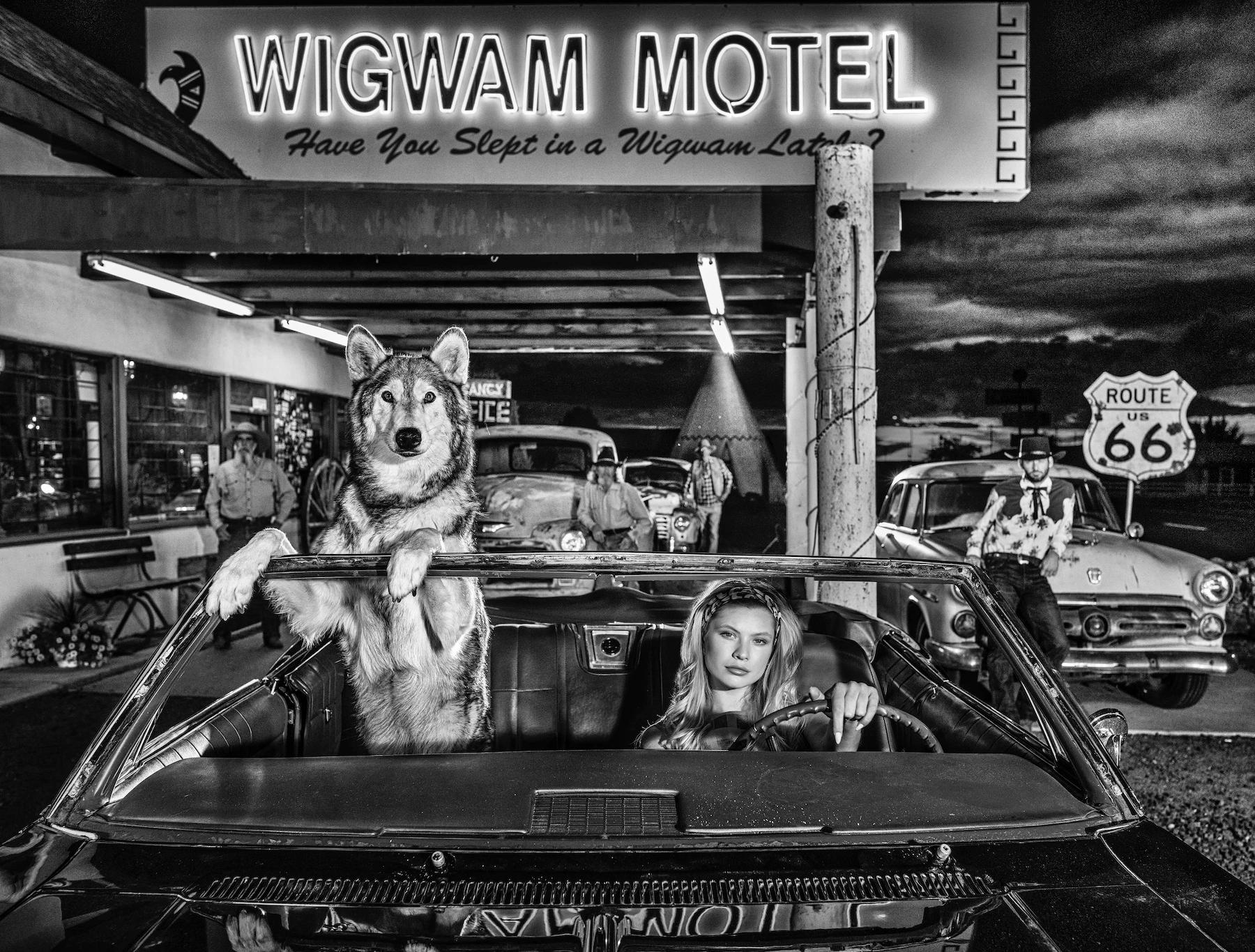 David Yarrow Black and White Photograph - Route 66