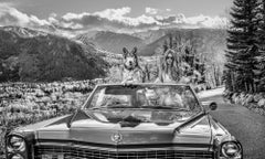 Spring in Aspen (B&W) by David Yarrow - Colorado - 1966 Cadillac