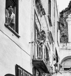 The Amalfi Coast - Model on a Motorscooter in Italy, Fine Art Photography 2024