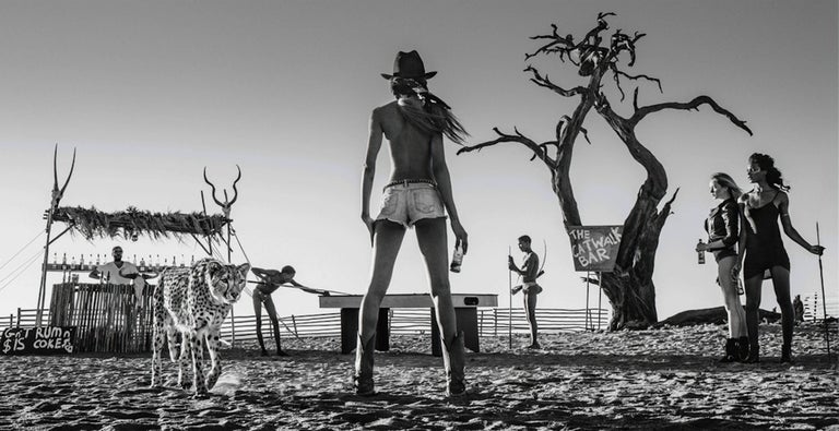 David Yarrow Black and White Photograph - The Good, The Bad & The Ass