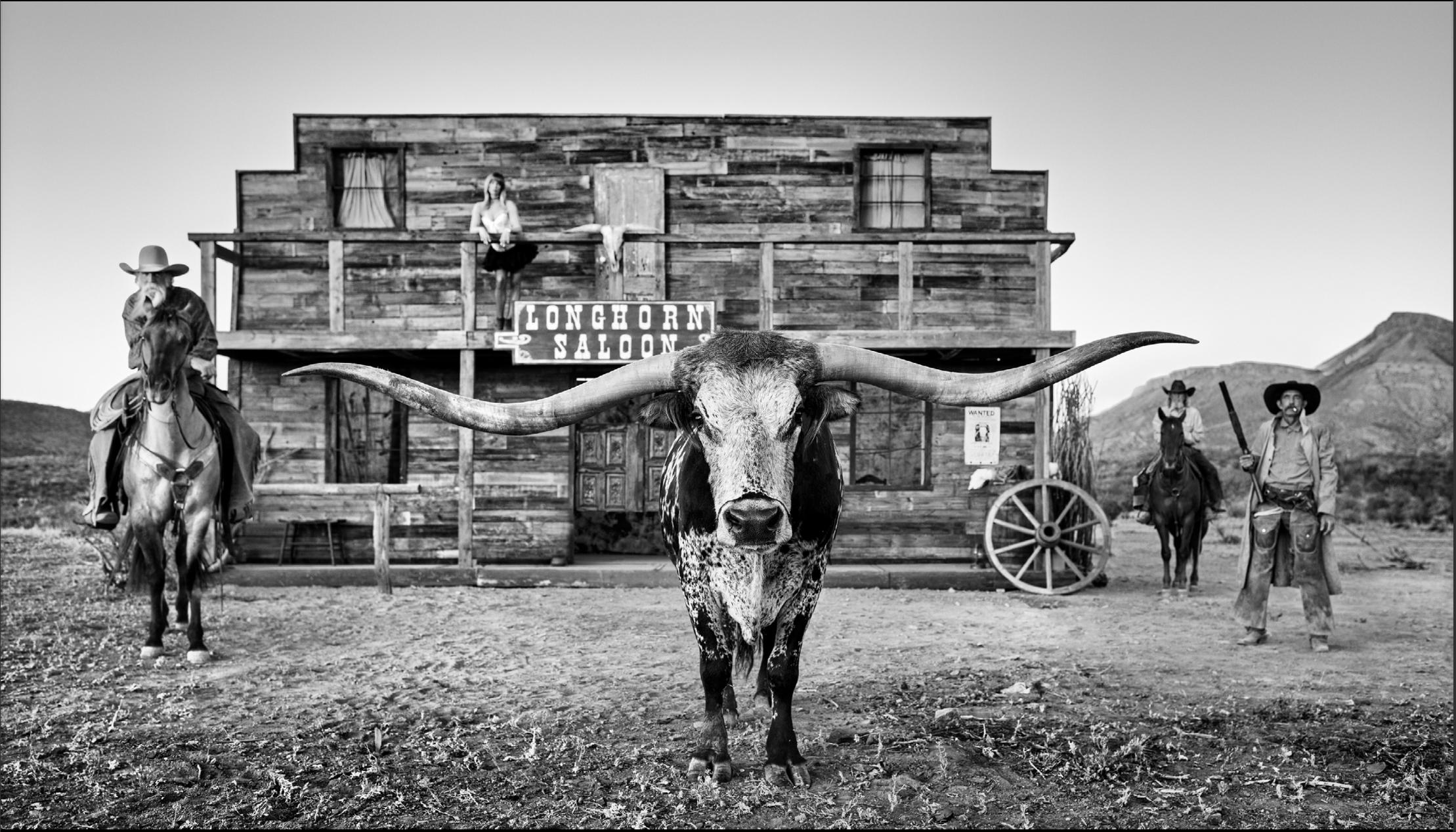 David Yarrow Portrait Photograph - The Longhorn Saloon