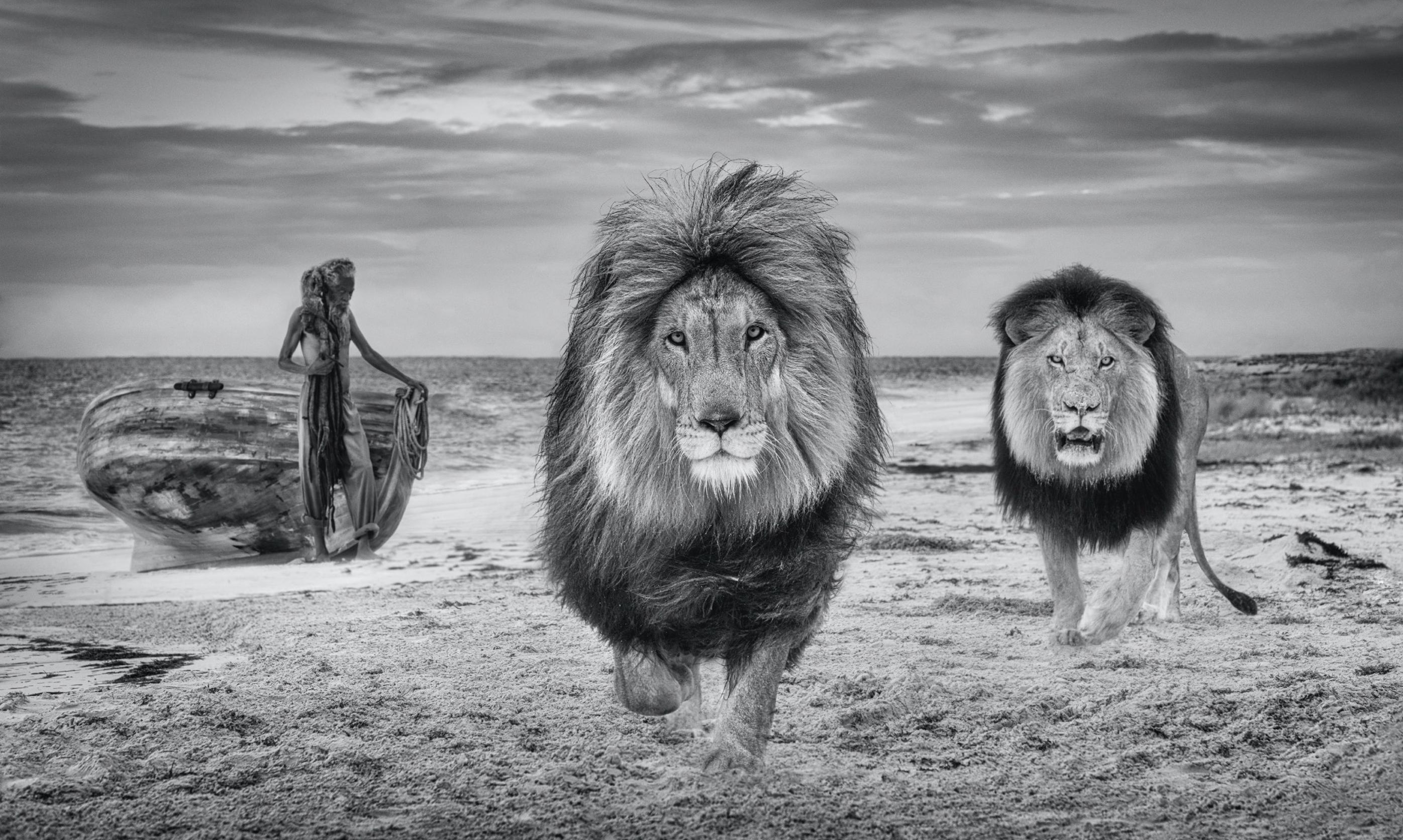 David Yarrow Black and White Photograph - The Old Man And The Sea