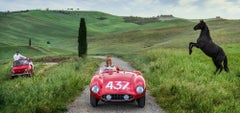 The Prancing Horse (Colour) by David Yarrow - 1955 Ferrari 750 Monza 0530