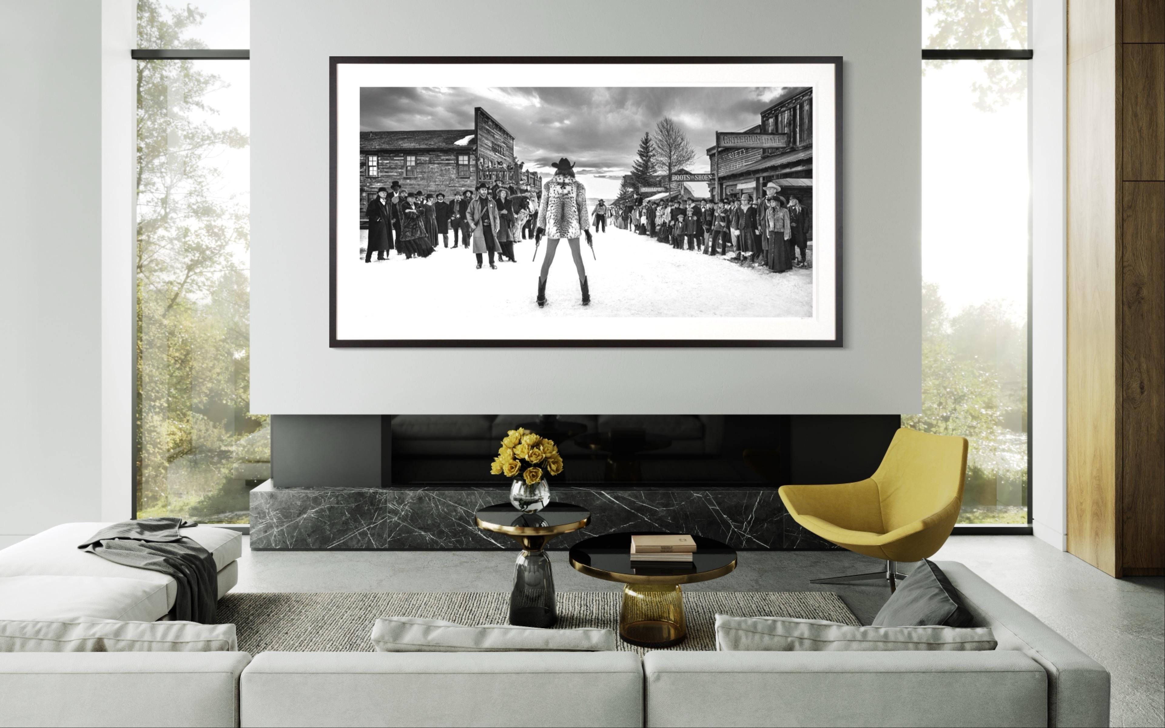 The Quick and The Dead / Sexy Framed Western Photo shot in Montana  - Photograph by David Yarrow