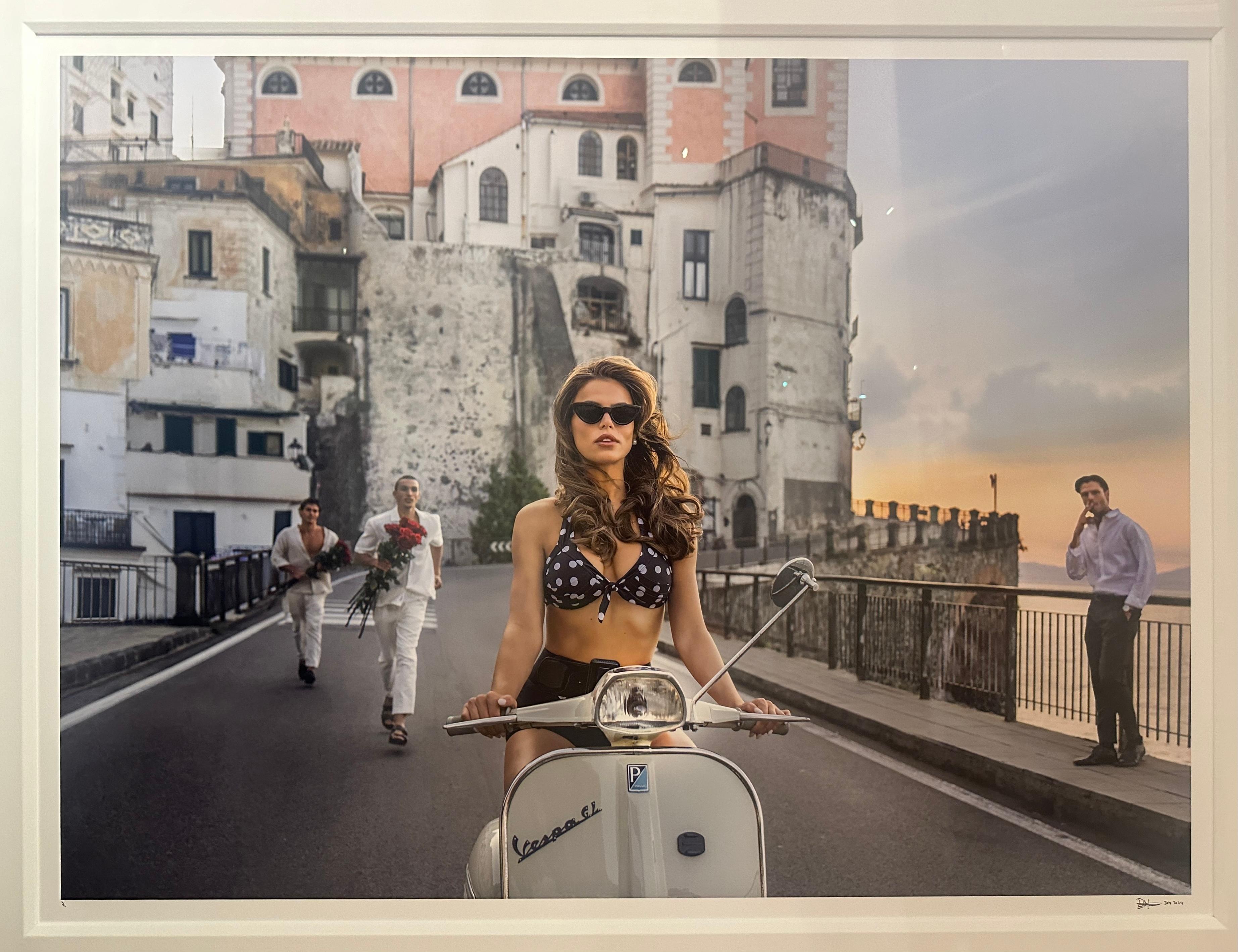 "The Road to Amalfi"
Atrani, Italy - 2024

Archival Pigment Print on 315gsm Hahnemühle Photo Rag Baryta Paper 

Also available in B&W.

Available sizes:

Standard 
Edition of 12, 3 APs, 1 EP
Image Size: 37" x 50"
Framed Size: 52" x 65"

Large
