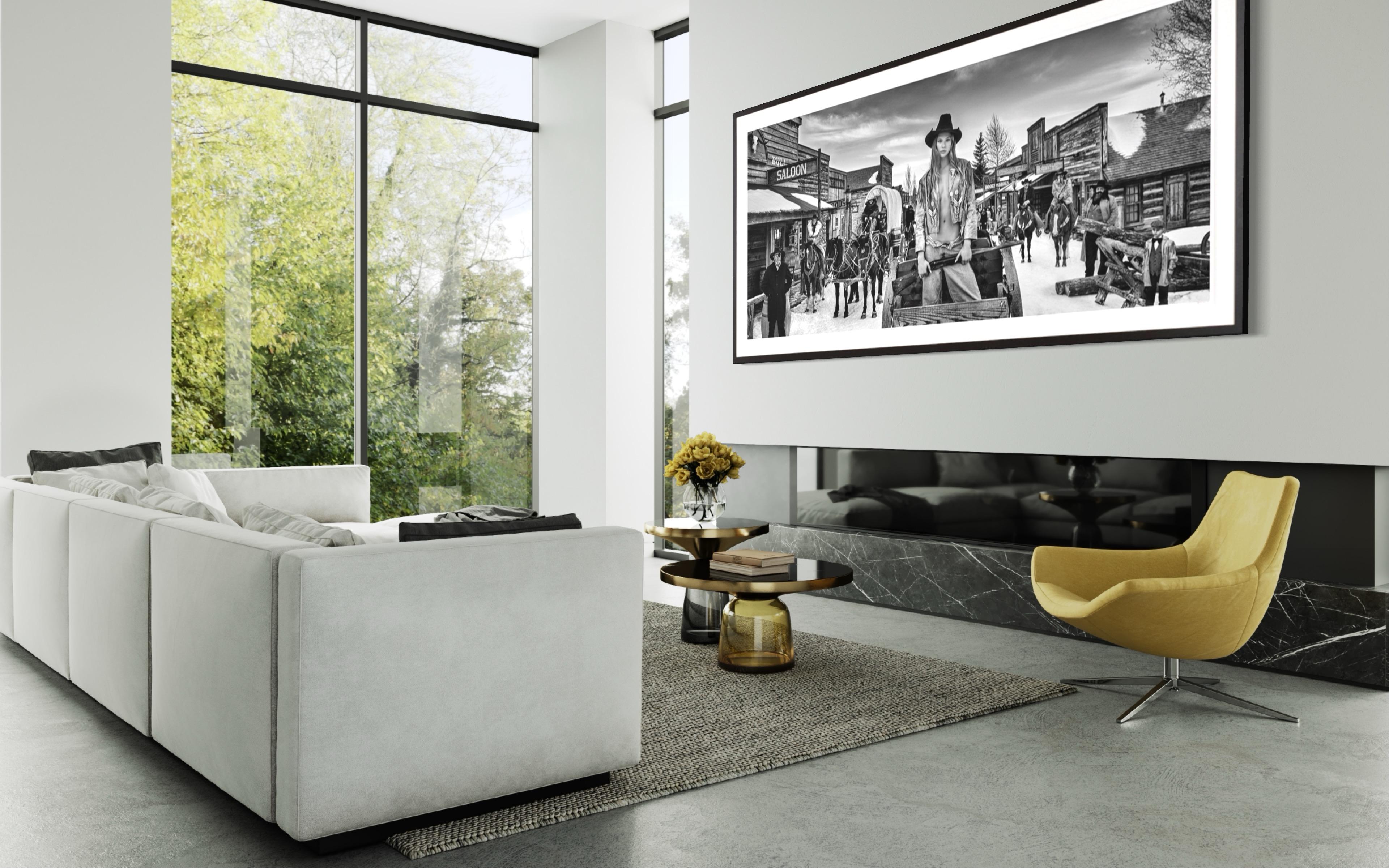 The Sheriff ’s Daughter / Sexy Framed Western Photo Josie Canseco  - Photograph by David Yarrow