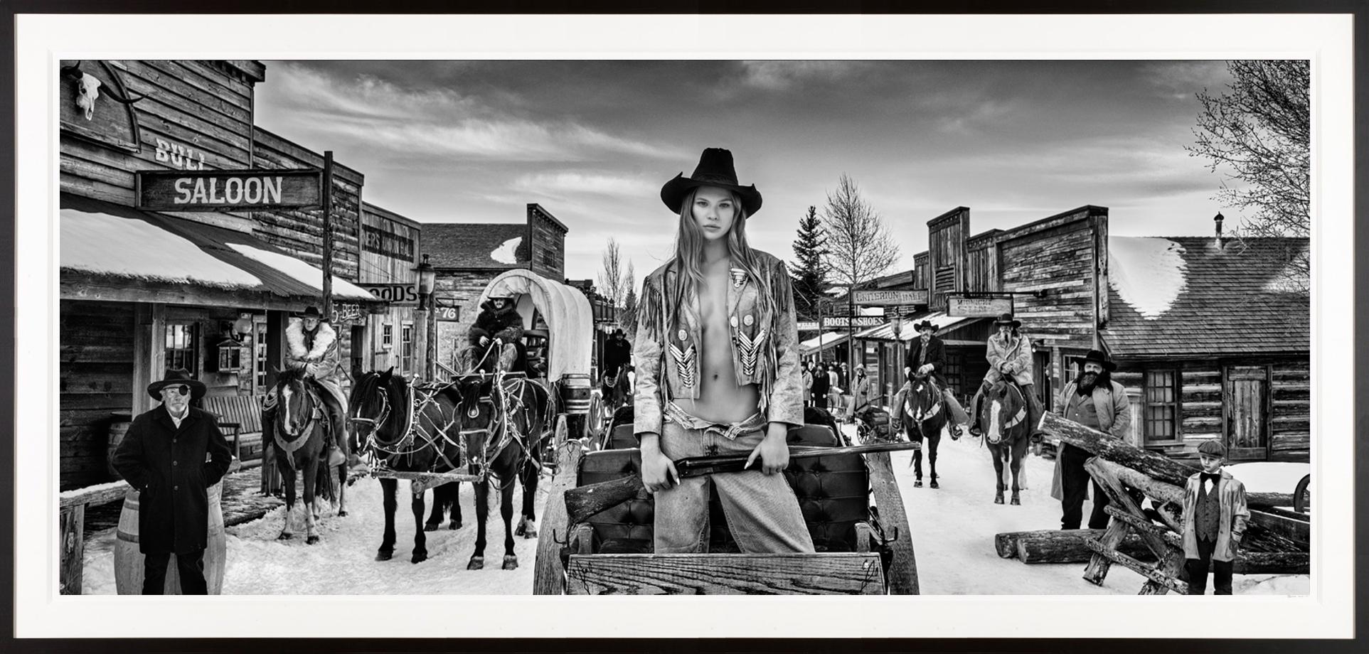 David Yarrow Nude Photograph - The Sheriff ’s Daughter / Sexy Framed Western Photo Josie Canseco 